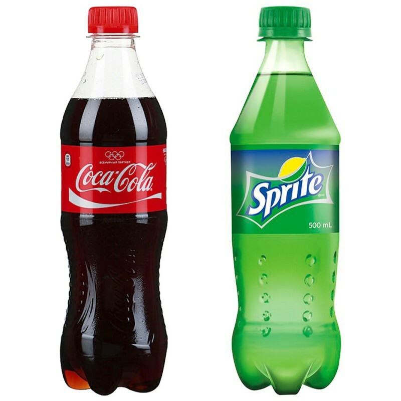 Coca Cola / Sprite 0,5л Coca Cola / Sprite 0,5л